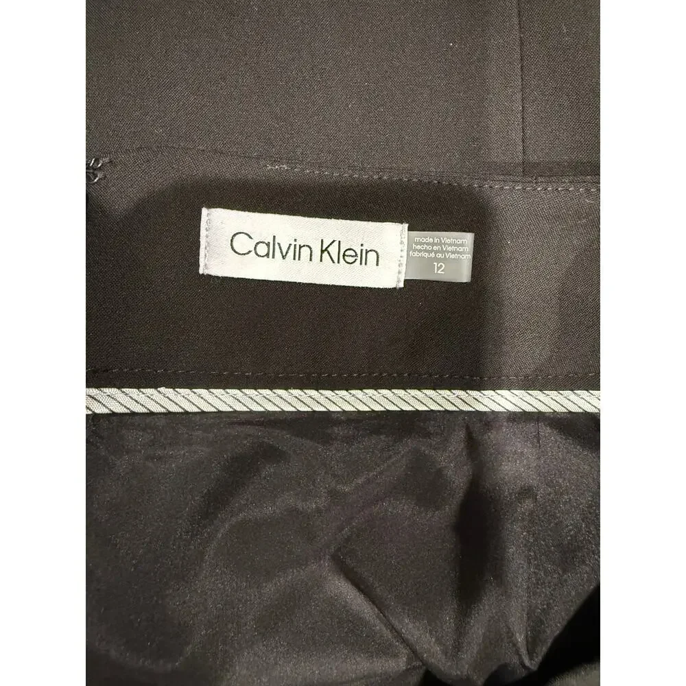 Calvin Klein Pencil Skirt in Black Size 12‎ NWT